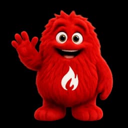 Ember, the Sharp Heating boiler mascot